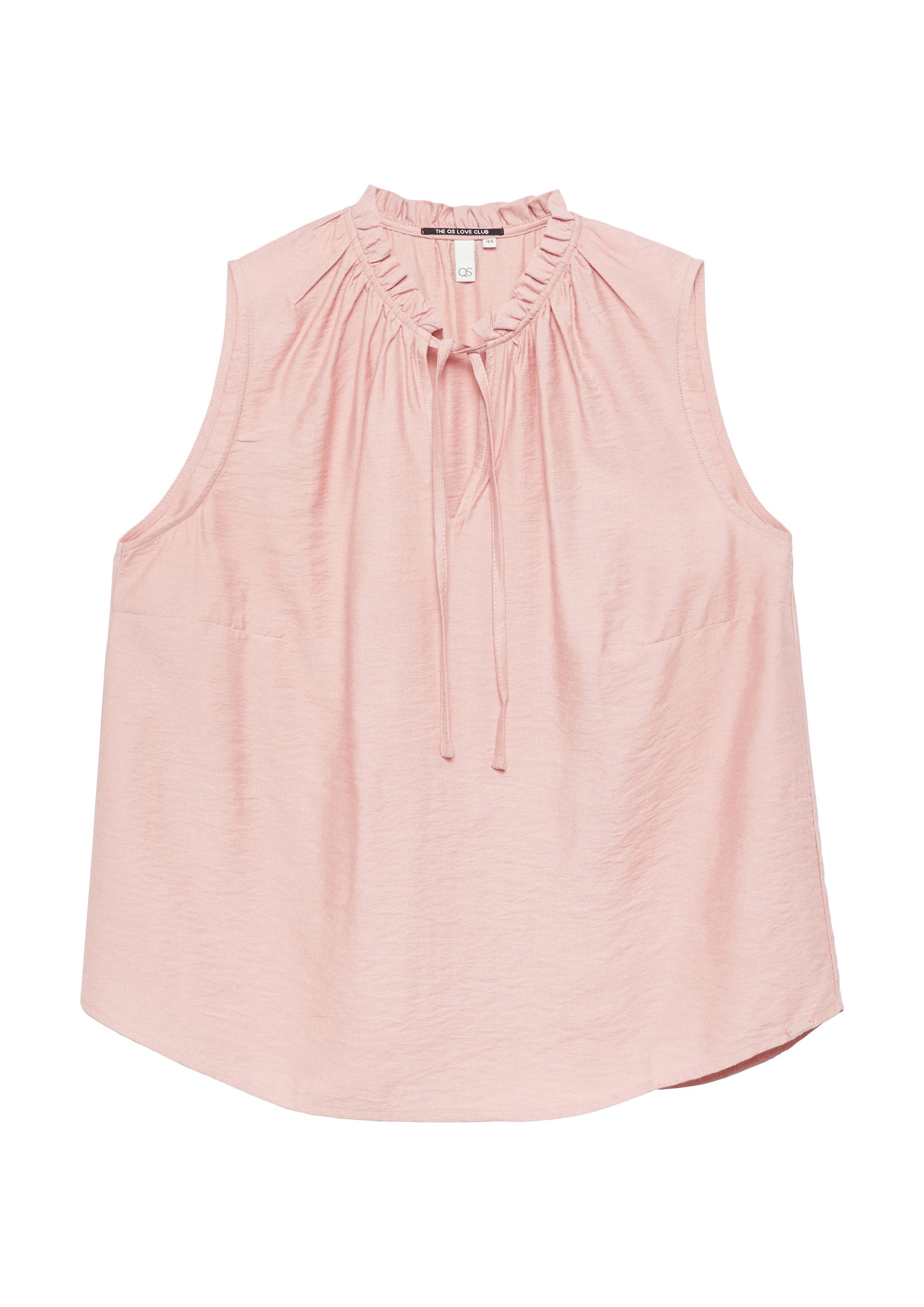 QS Blusentop Bluse Blusentop aus Viskosemix