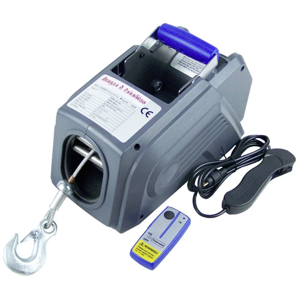 Berger & Schröter Seilwinde 12 V Premium PKW-Seilwinde mit, Funk-Fernbedienung