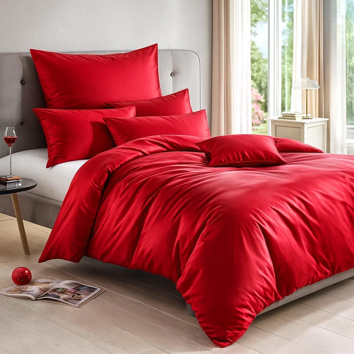 TRAUMSCHLAF Bettwäsche Uni Tencel™ Lyocell, Lyocell, 2 teilig, glatte Oberfläche und super angenehmes weiches Hautgefühl