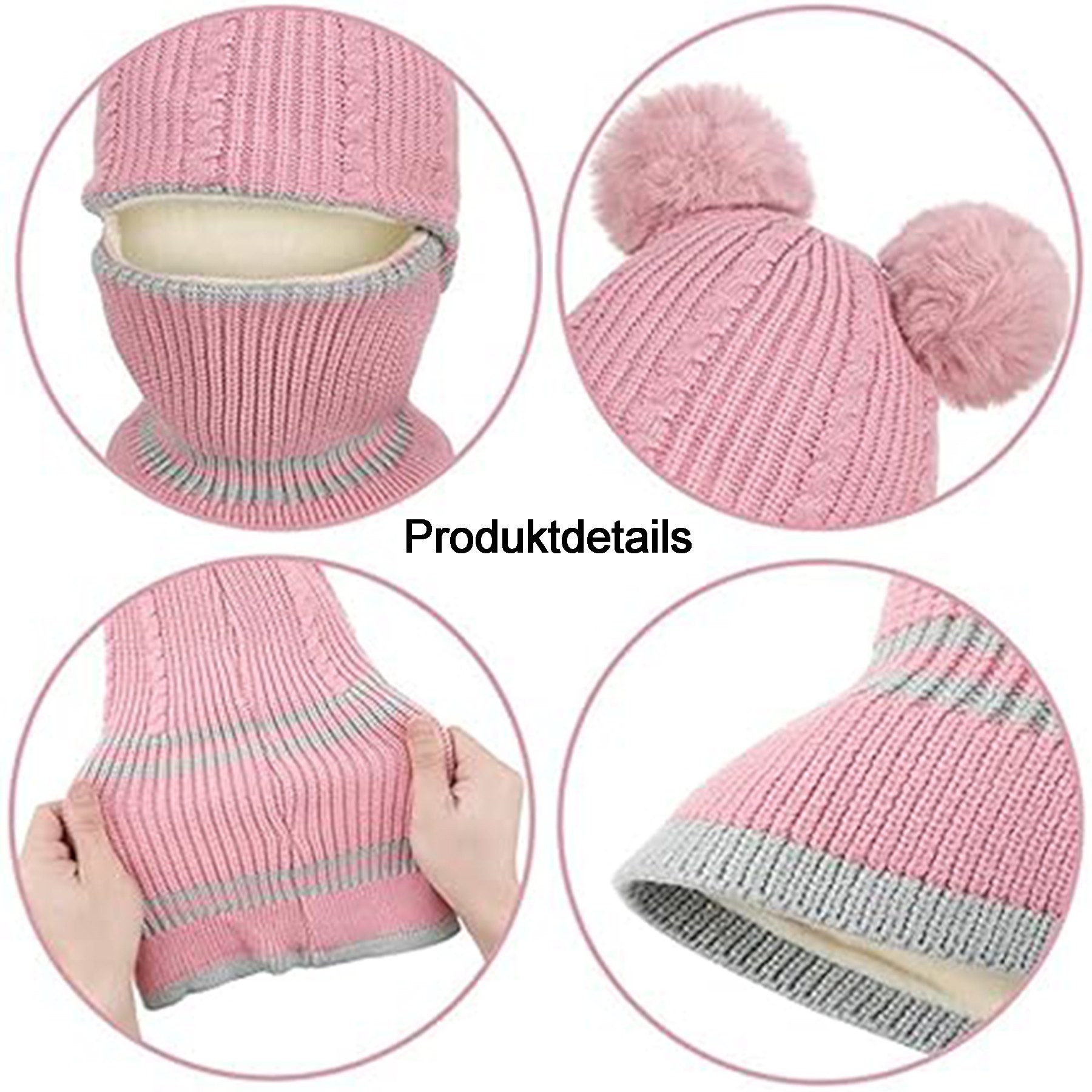 Courageous Baby Beanie, 2-Pack Cute Toddler Earflap Beanie Warm Soft Unisex (2-Pack Autumn/Winter Hat Children's Hat 1-6 Years Knit Hat Boys Girls)