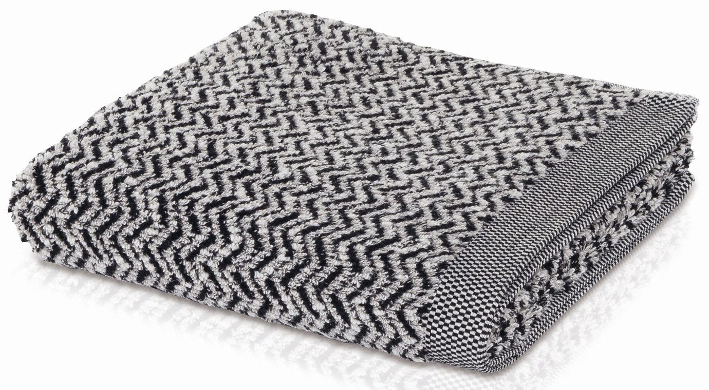 Möve Handtuch Brooklyn, Walkfrottier (1-St), mit Zick-Zack-Muster, Made in günstig online kaufen