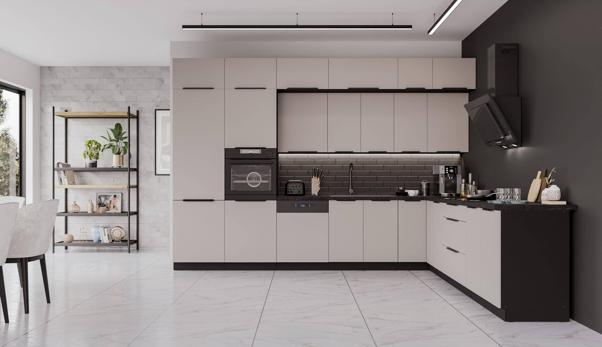 Küchen-Preisbombe Winkelküche ARONA 350x290 cm XL Stauraum Küchenzeile Küch günstig online kaufen