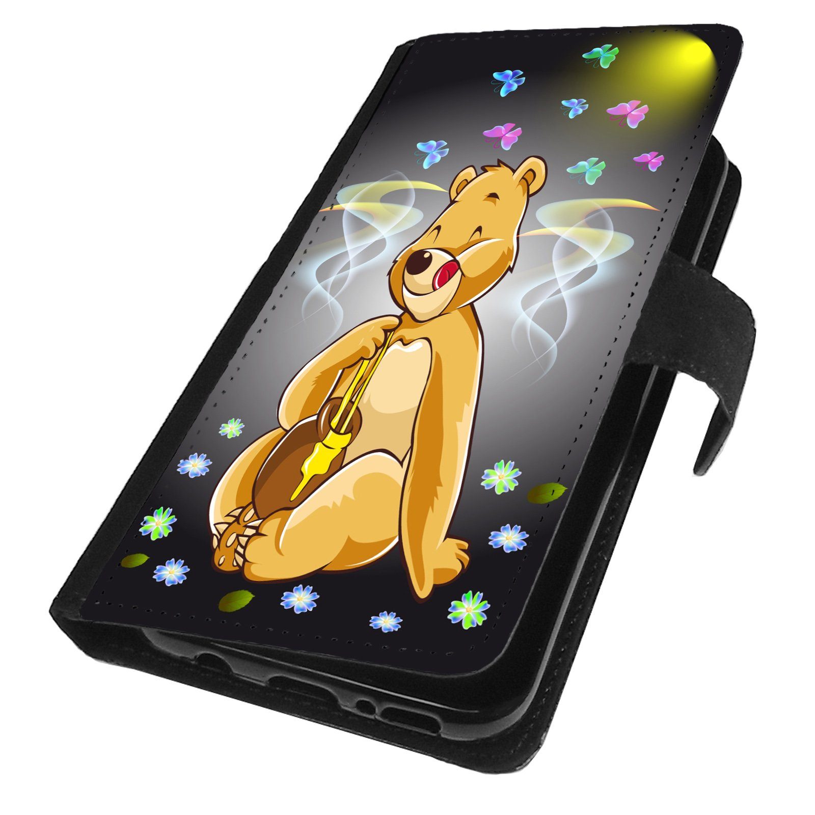 Traumhuelle Handyhülle MOTIV 325 Bär Handy Hülle für Samsung Galaxy iPhone Xiaomi Google, Handy Tasche Schutz Etui Flip Case Klapp Hülle Cover Silikon