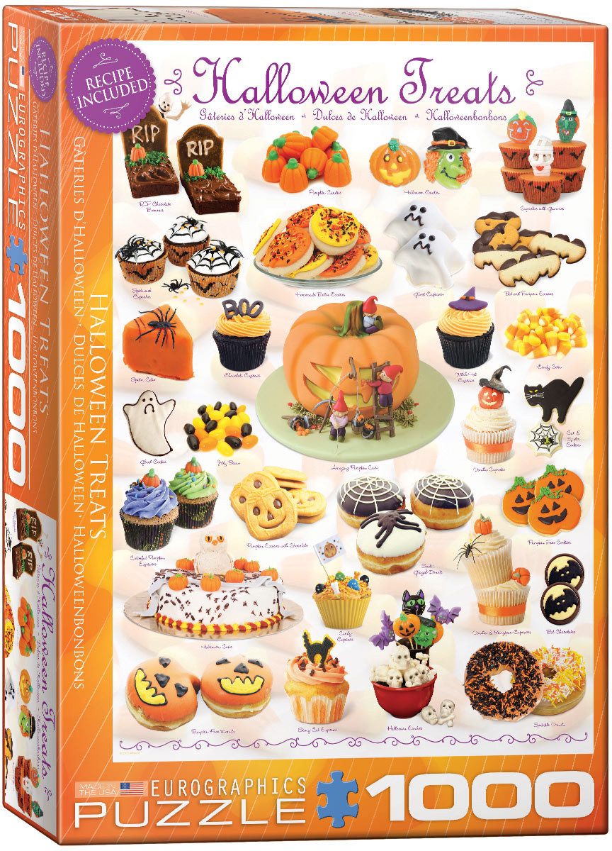 Puzzle 1000 Teile Пазлы - Пазлы - Süsse Halloween Naschereien, Пазлыteile
