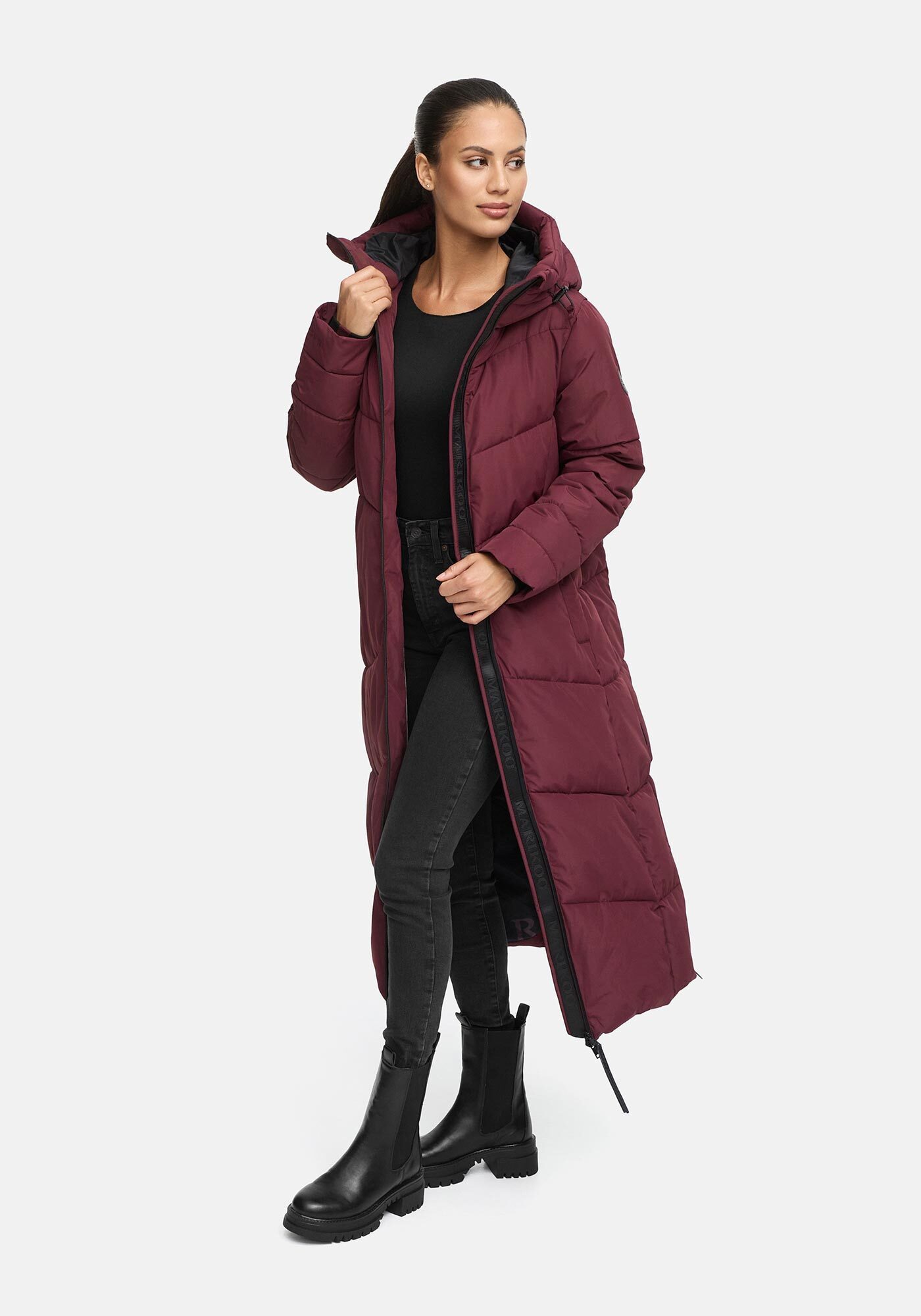 Marikoo Winterjacke Firella extra lange Passform und seitliche Belüftungsöf günstig online kaufen