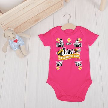 Shirtracer Shirtbody Papa - Du schaffst das! - Werkzeug Geschenk Vatertag Baby