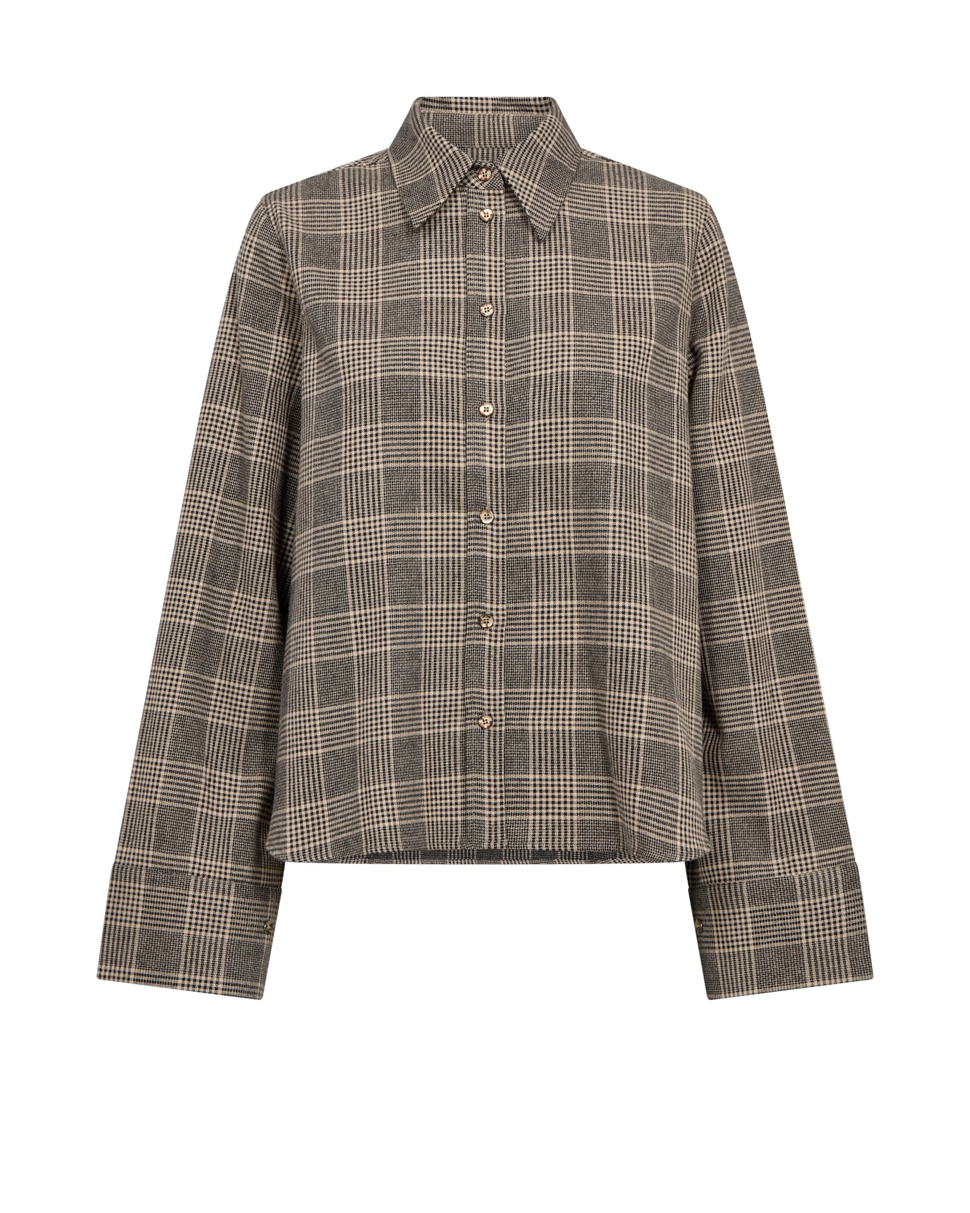 Mos Mosh Hemdjacke MMAyen Princ Check Shirt Black