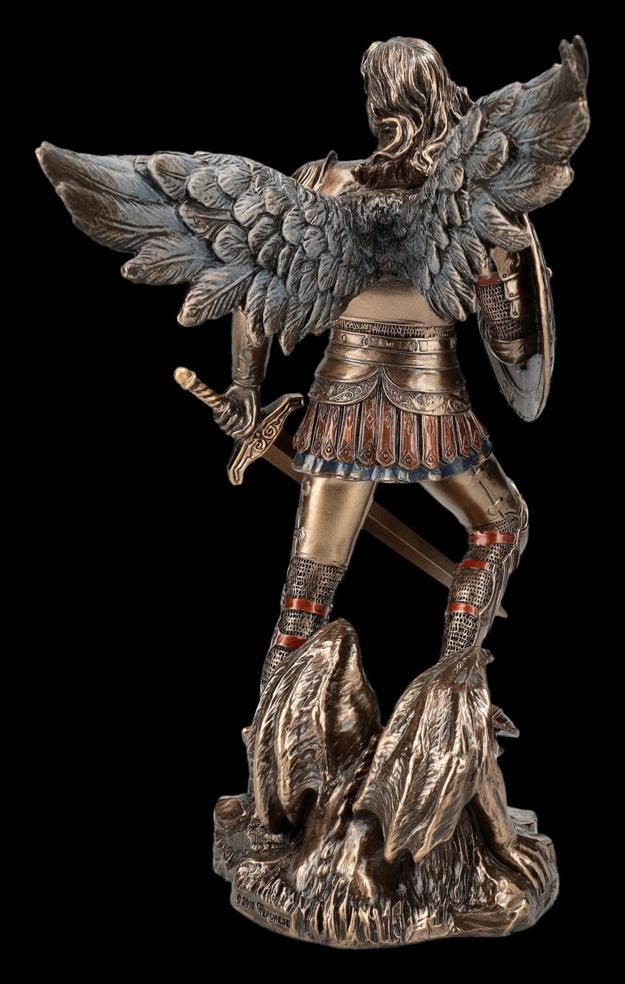 Figuren Shop GmbH Dekofigur Erzengel Michael Figur - Krieger - Veronese - Mythologie Dekofigur