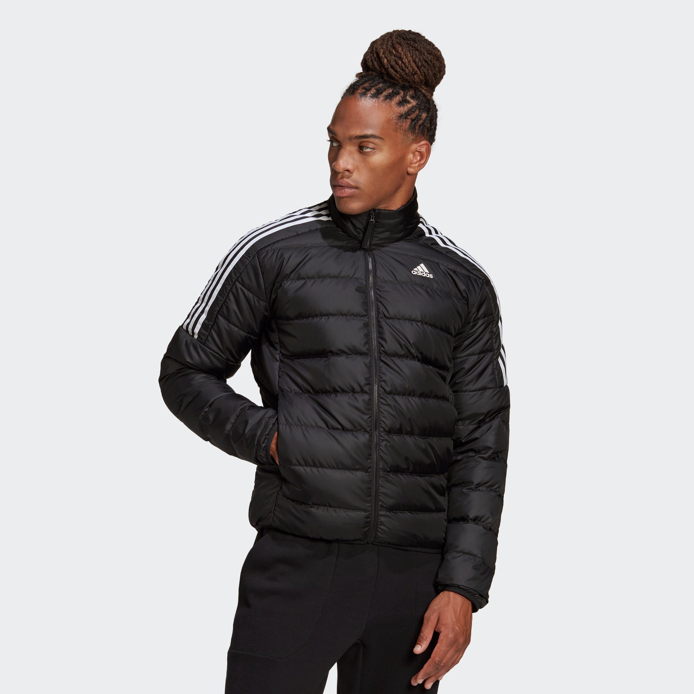 adidas Sportswear Outdoorjacke ESSENTIALS DAUNENJACKE BLACK | 