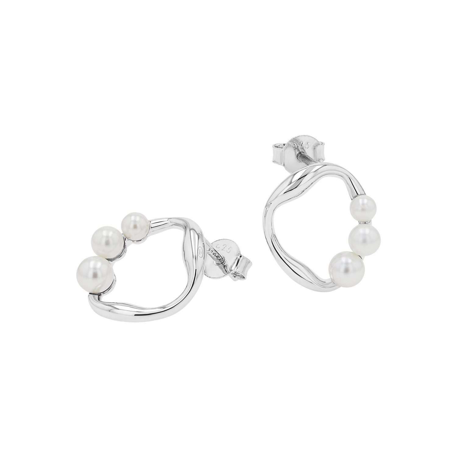 TOM TAILOR Paar Ohrstecker Schmuck Geschenk Silber 925, mit Süßwasserzuchtperle