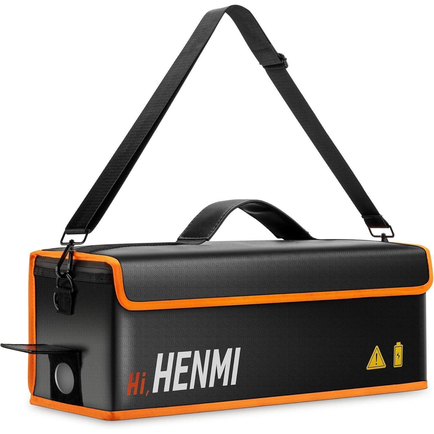 LuxusKollektion Akku-Schutzhülle Ebike Akku Tasche 1000°C Feuerfest 49x15x15cm Metallschnalle