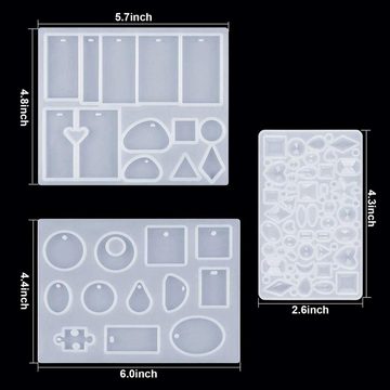 autolock Modellierwerkzeug 125 Stück Resin Gießharz Silikonform, Schmuck Selber Machen Set, (125 St)