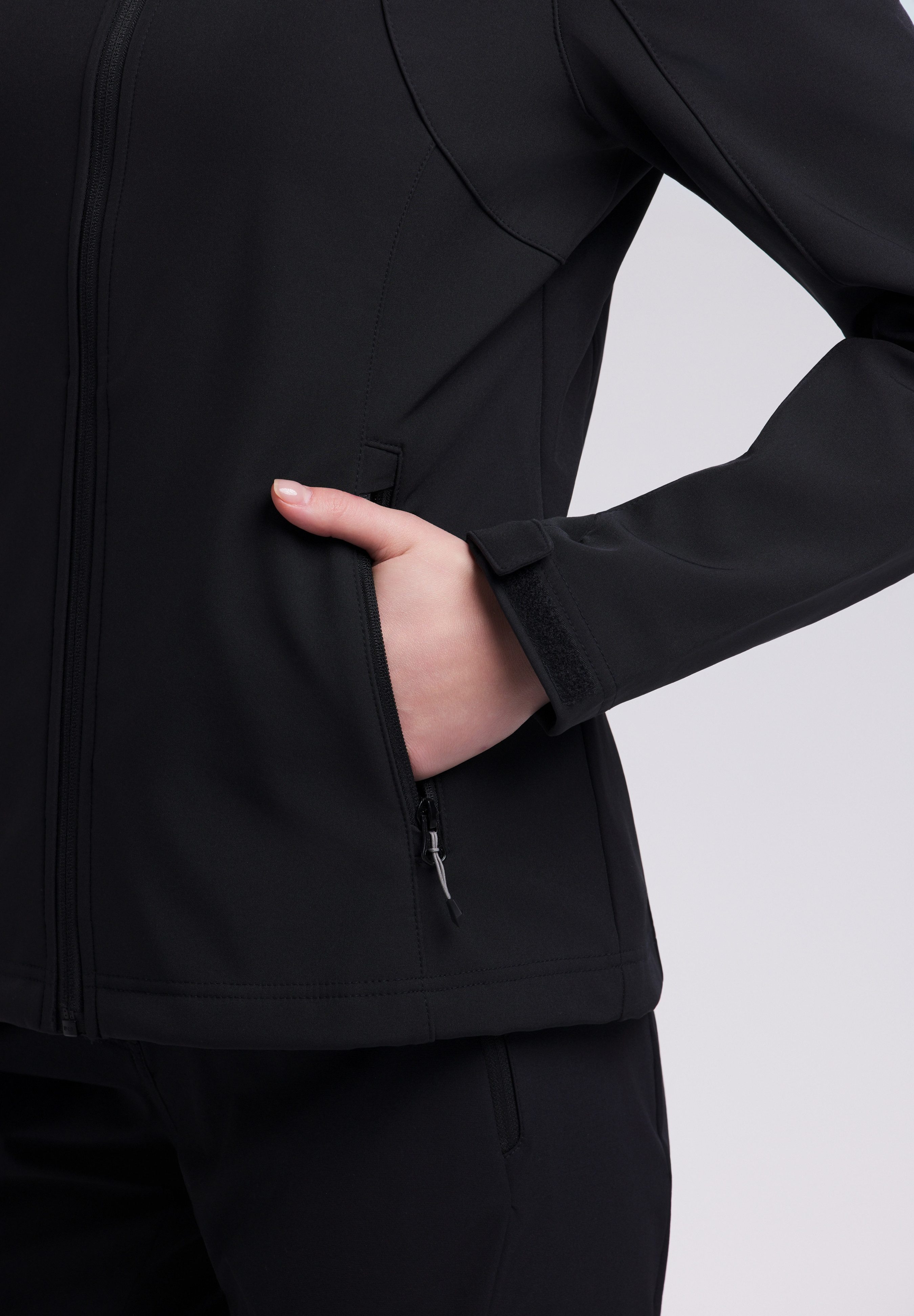 Icepeak Softshelljacke BRENHAM winddicht, wasserabweisend, atmungsaktiv, mit abnehmbarer Kapuze