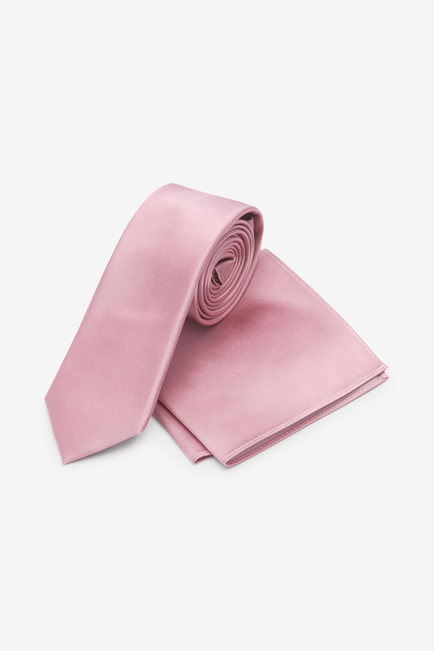 Next Krawatte Hochzeitsset: Seidenkrawatte und Einstecktuch-Slim günstig online kaufen