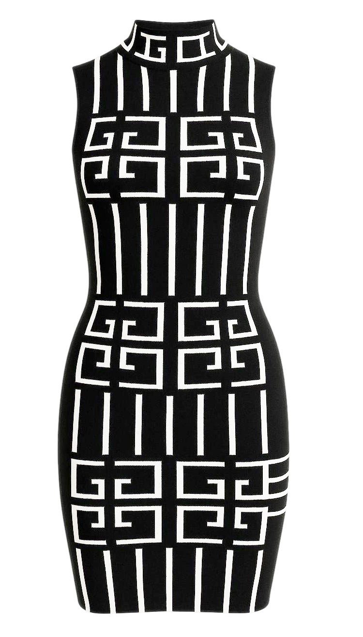 Mississhop Strickkleid Strickkleid mit geometrischem Muster – Set mit Kleid günstig online kaufen