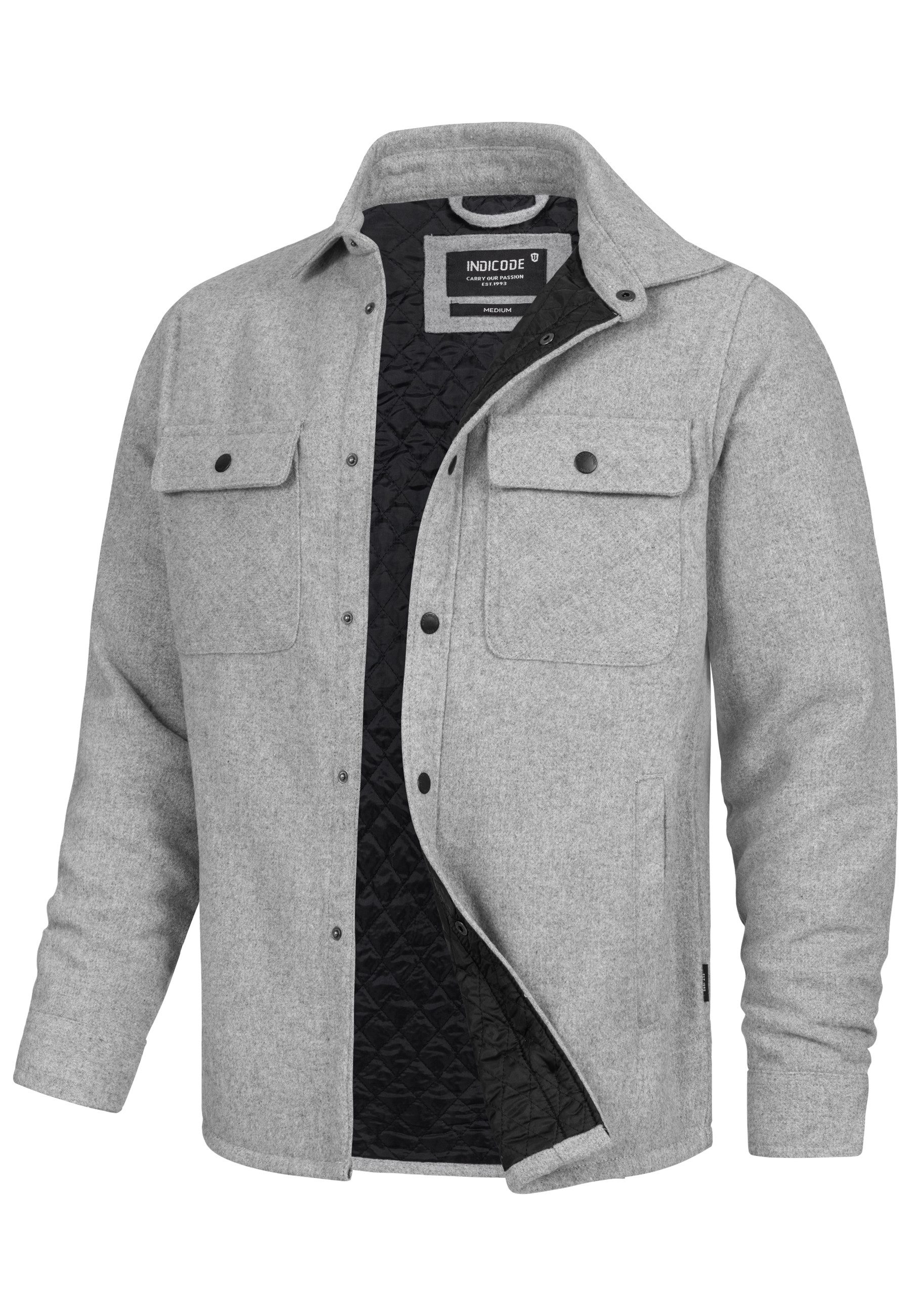 Indicode Hemdjacke Herren Henderson Übergangsjacke Herrenjacke günstig online kaufen