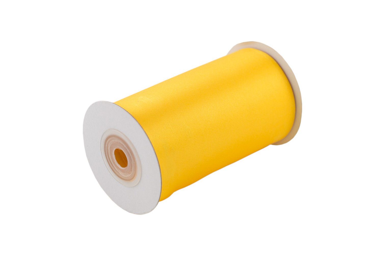 Creativery Satinband, Satinband 100mm x 10m Rolle Gelb
