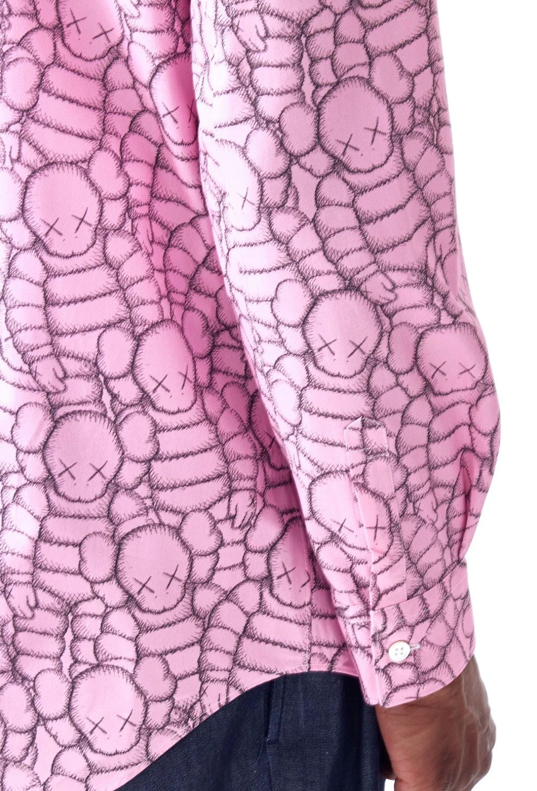 COMME des GARÇONS Langarmhemd x KAWS Chum Printed Dress Shirt Limitierte Sammler-Edition Sammlerstück – Deadstock, perfekt für Fashion Kunstliebhaber