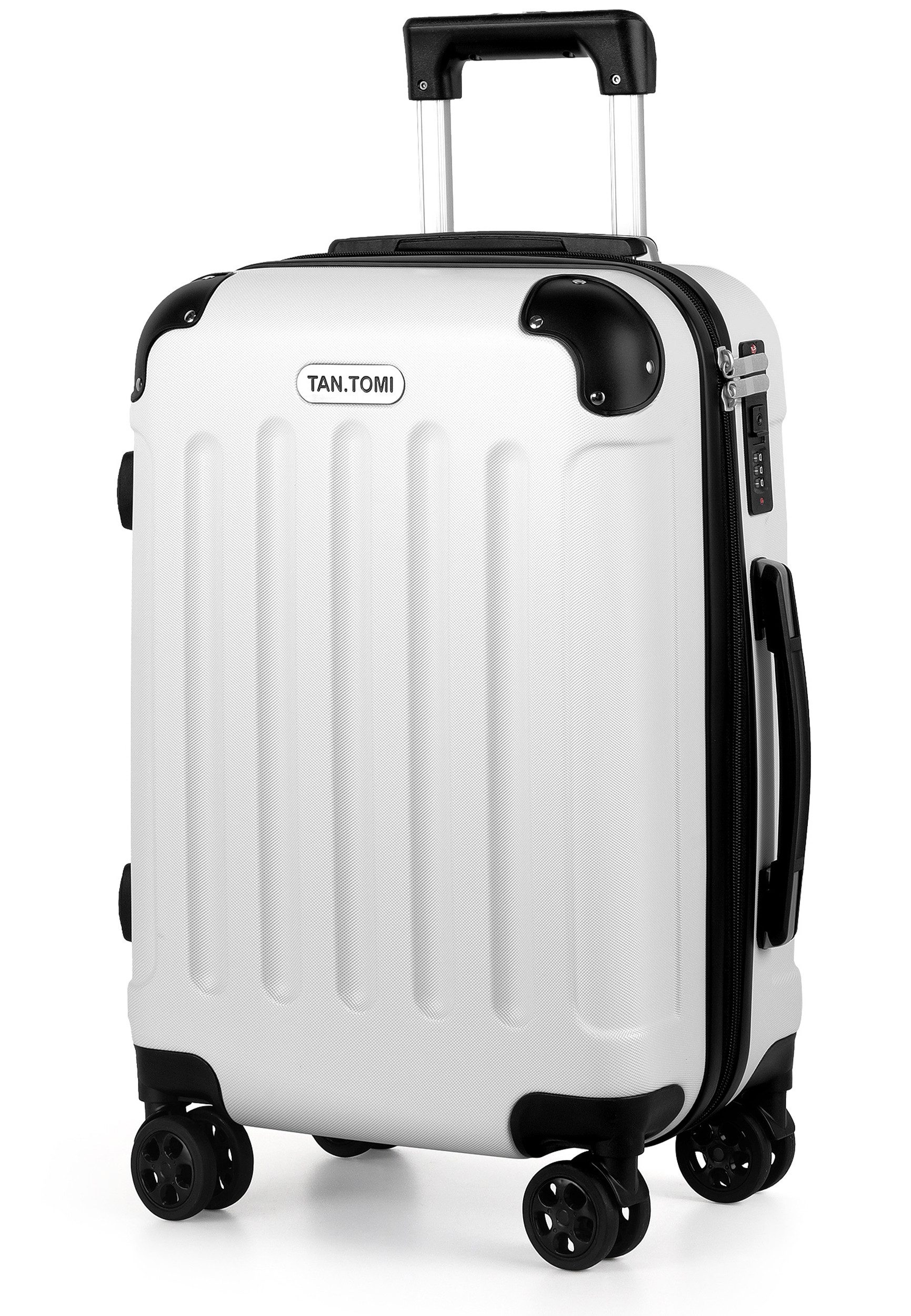TAN.TOMI Handgepäckkoffer Koffer Trolley Rollkoffer Reisekoffer Handgepäck 4 Rollen (M-L-XL), 4 Rollen, Trolley Handgepäck Große Kapazität mit 4 Rollen und Zahlenschloss