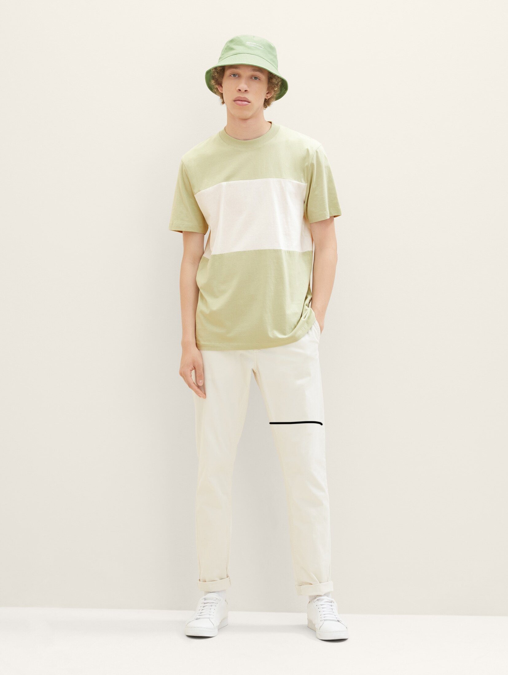 T-Shirt TAILOR TOM peat T-Shirt Cutline Denim garden