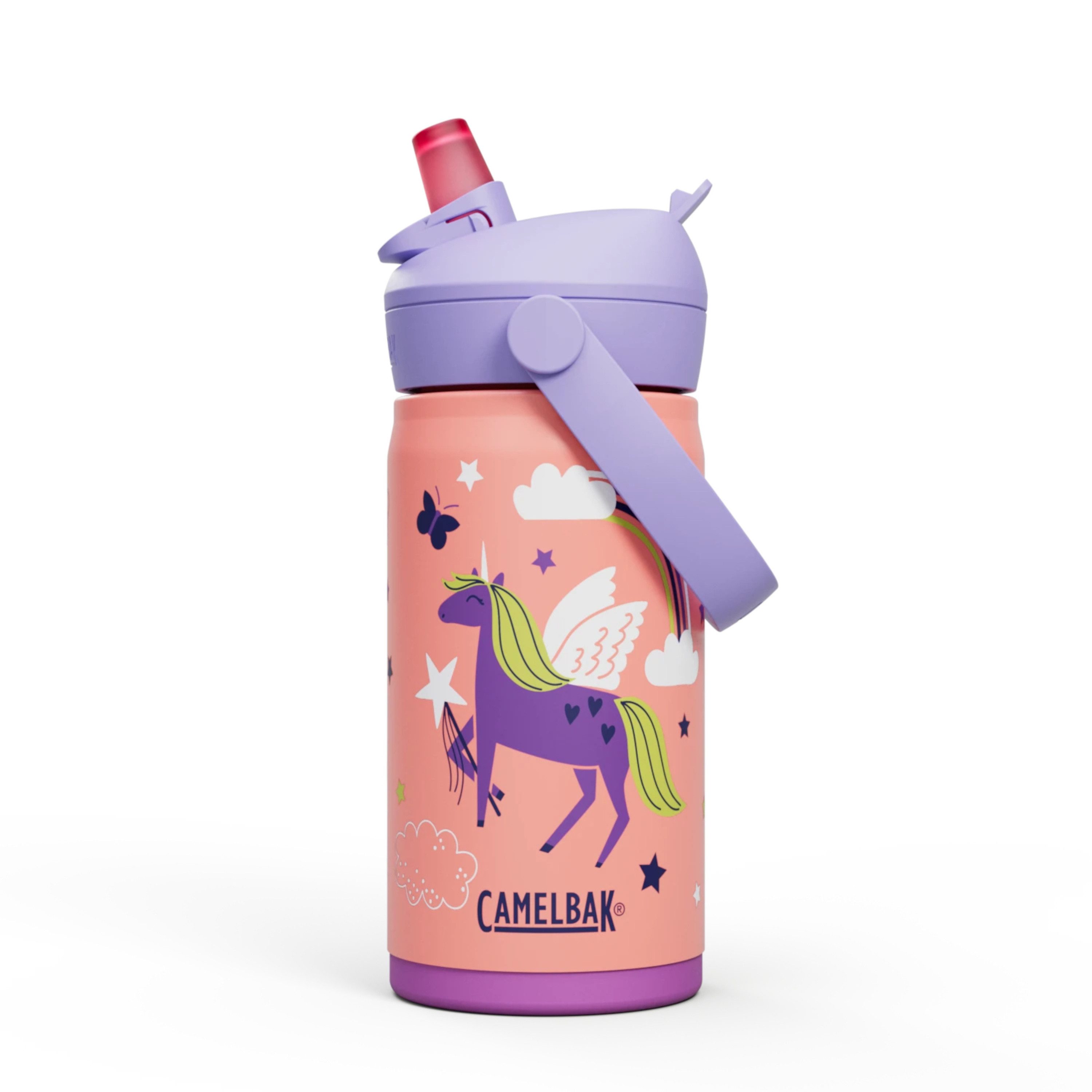 Camelbak Trinkflasche Thrive Flip Straw Kids Kindertrinkflasche Edelstahl isoliert 350 ml
