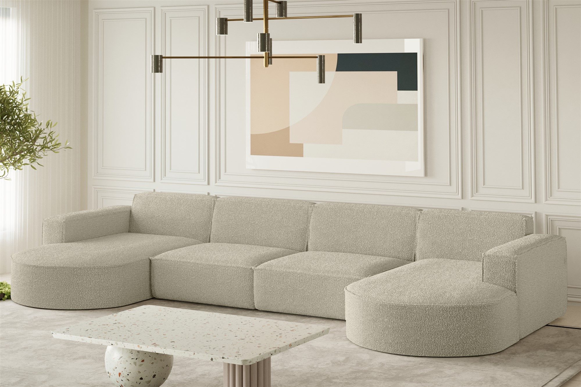 Fun Möbel Wohnlandschaft Wohnlandschaft Sofa PALMA günstig online kaufen
