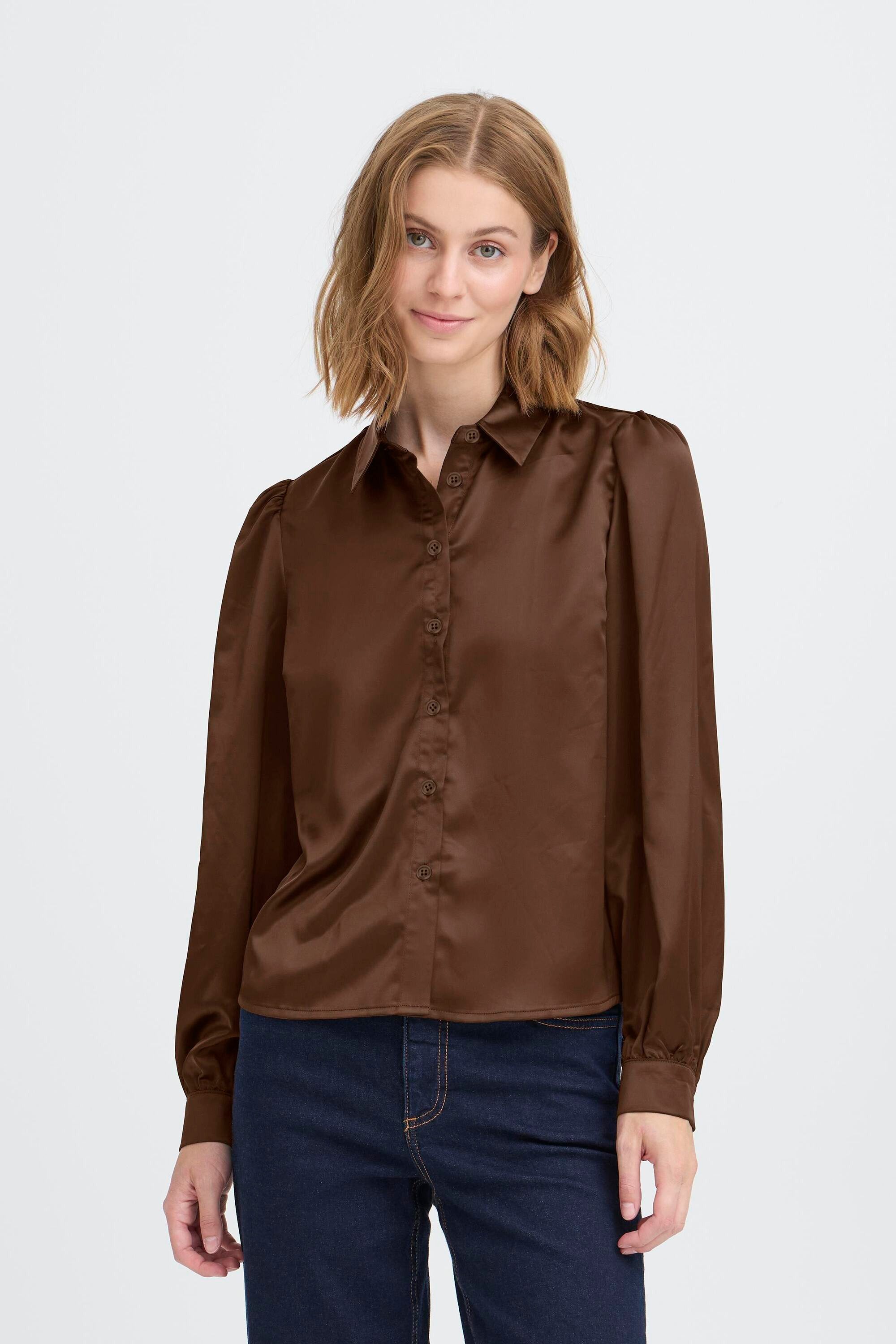 Ichi Langarmbluse Langarm-Bluse IHSANZA günstig online kaufen