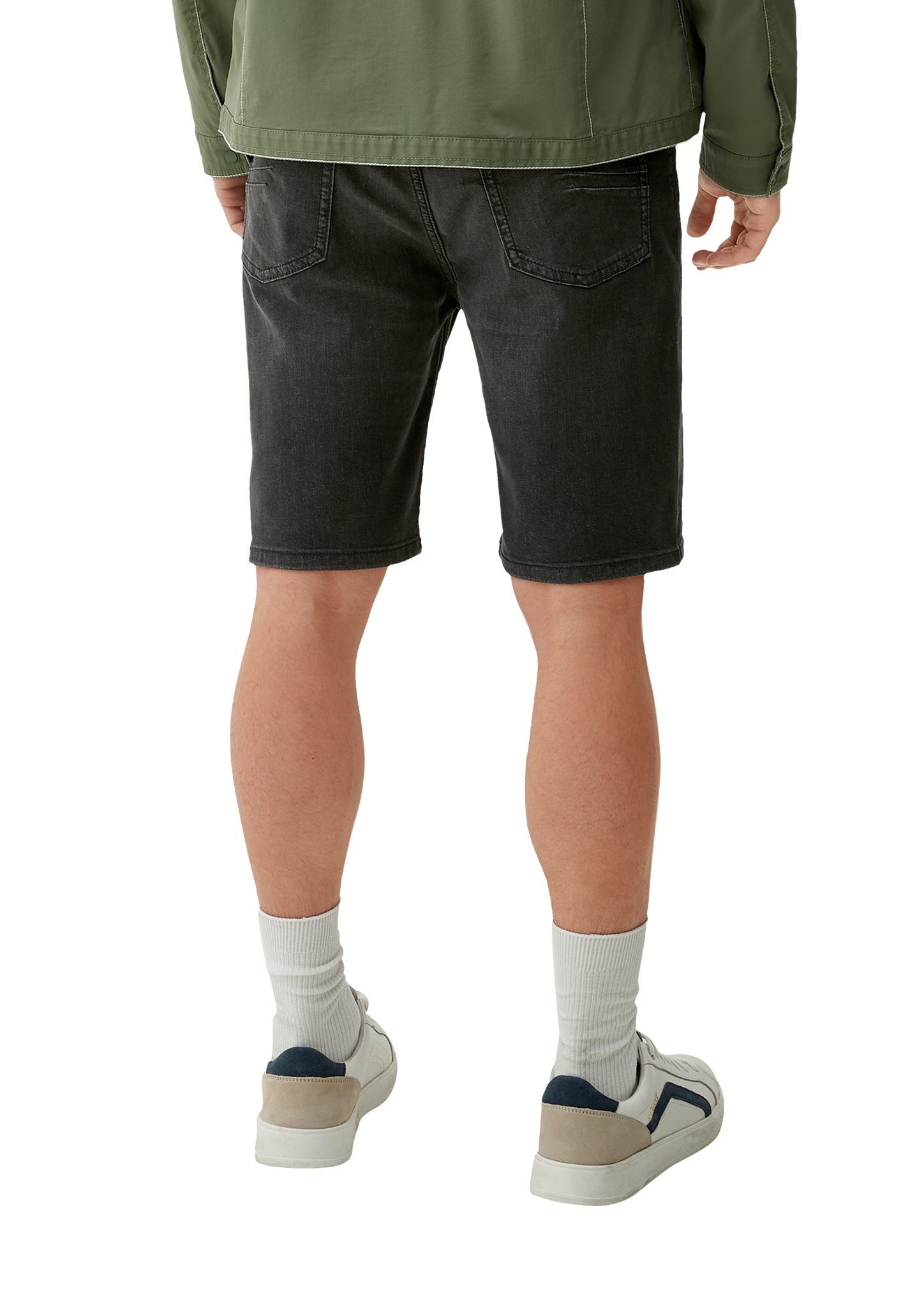 Rise s.Oliver Mid dunkelgrau Keith Leg Slim / Fit Waschung Straight / Jeans / Jeansshorts