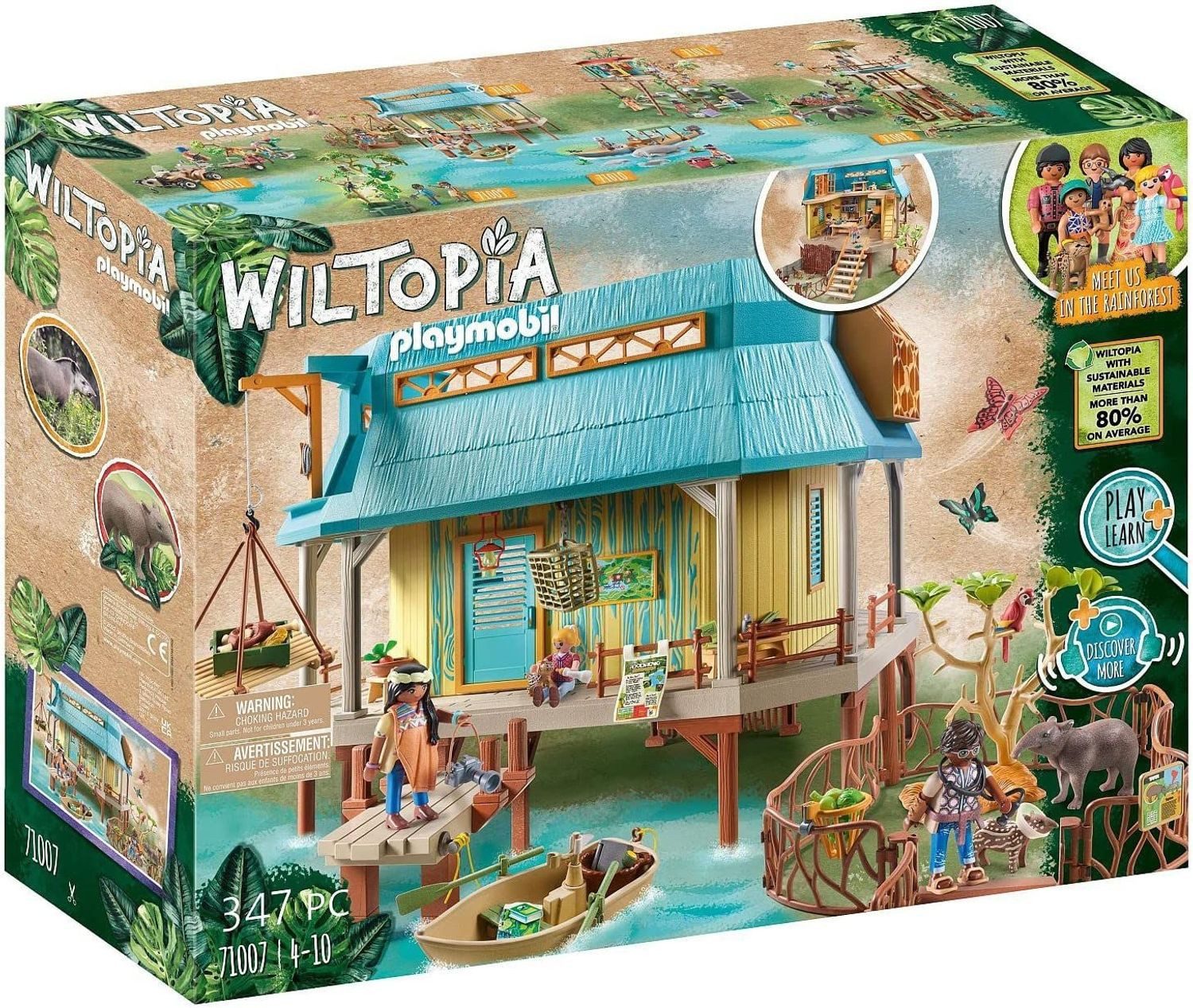 Playmobil® Wiltopia Tierpflegestation Konstruktions-Spielset, (Tierpflegestation), Made in Europe