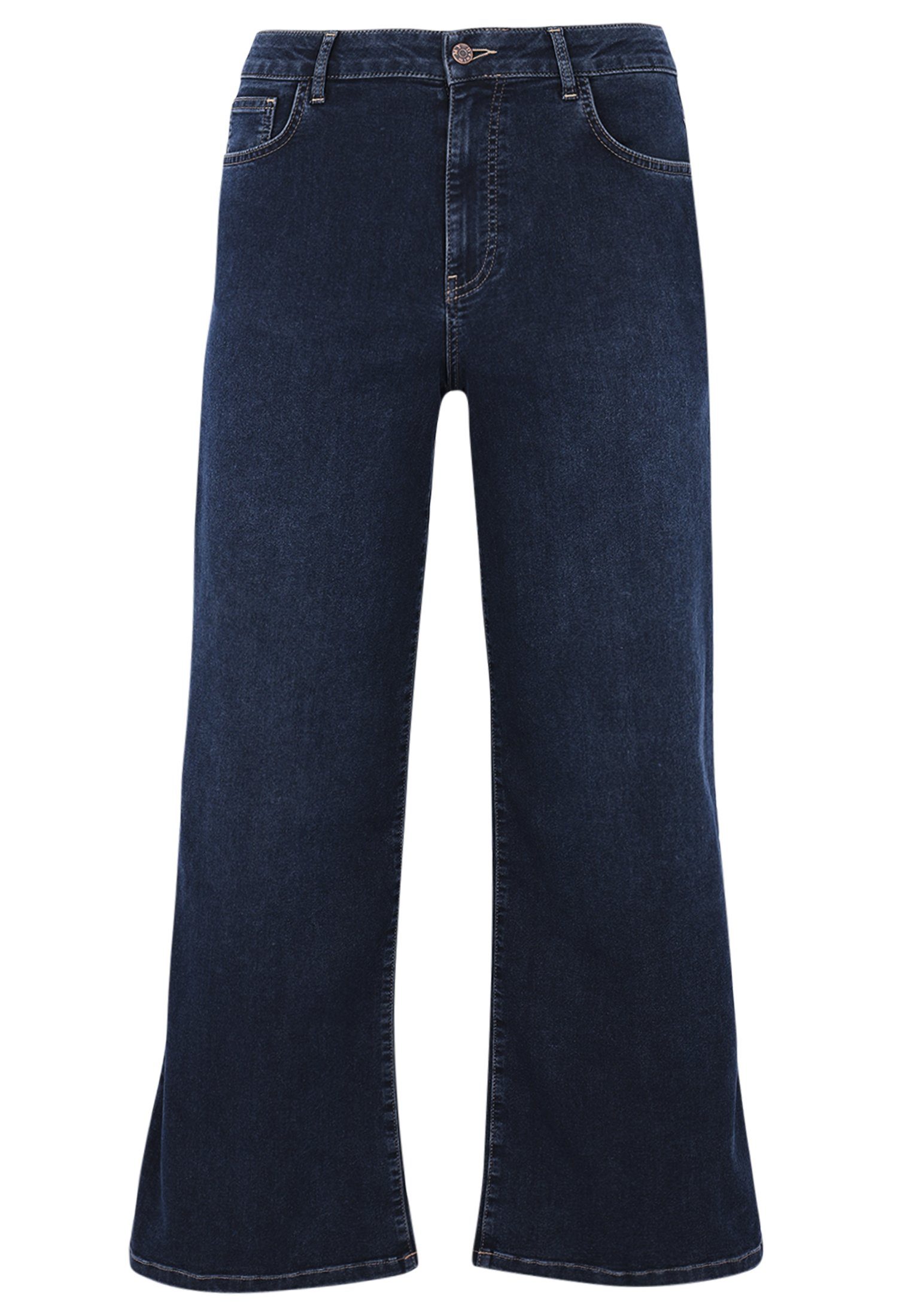 indigo Große High-waist-Jeans dark Yoek Größen