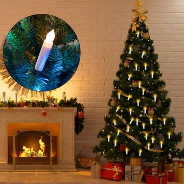OZAVO LED-Christbaumkerzen 10-40set, Weihnachtskerzen Weihnachtsbaum Kerzen Weihnachtsbeleuchtung