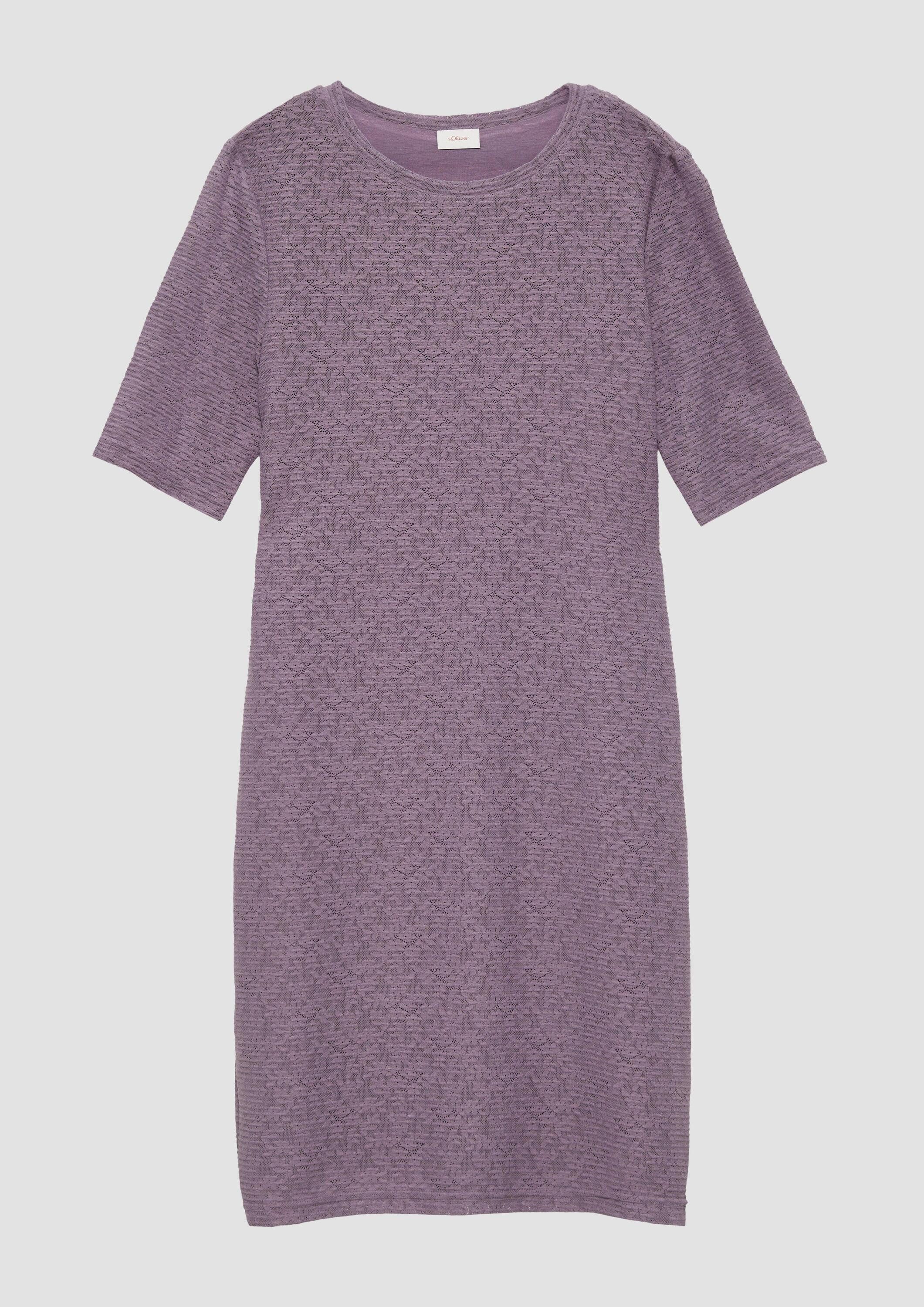 s.Oliver Midikleid Kleid Schmal geschnittenes Kleid aus elastischer Spitze