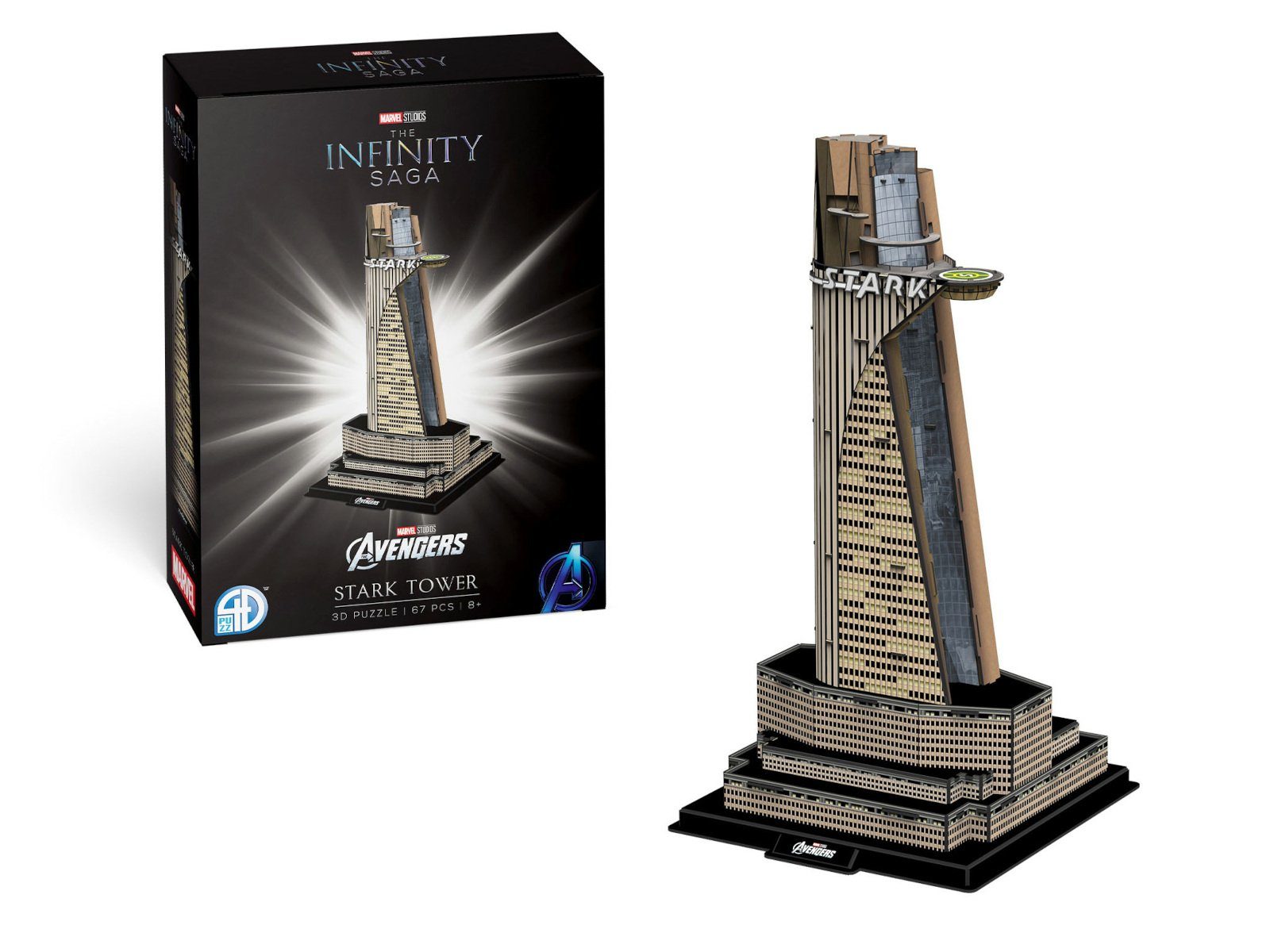 3D-Puzzle 3D-Puzzle "Marvel Stark Tower" Set 67 Teile ab 8 Jahren 50cm hoch