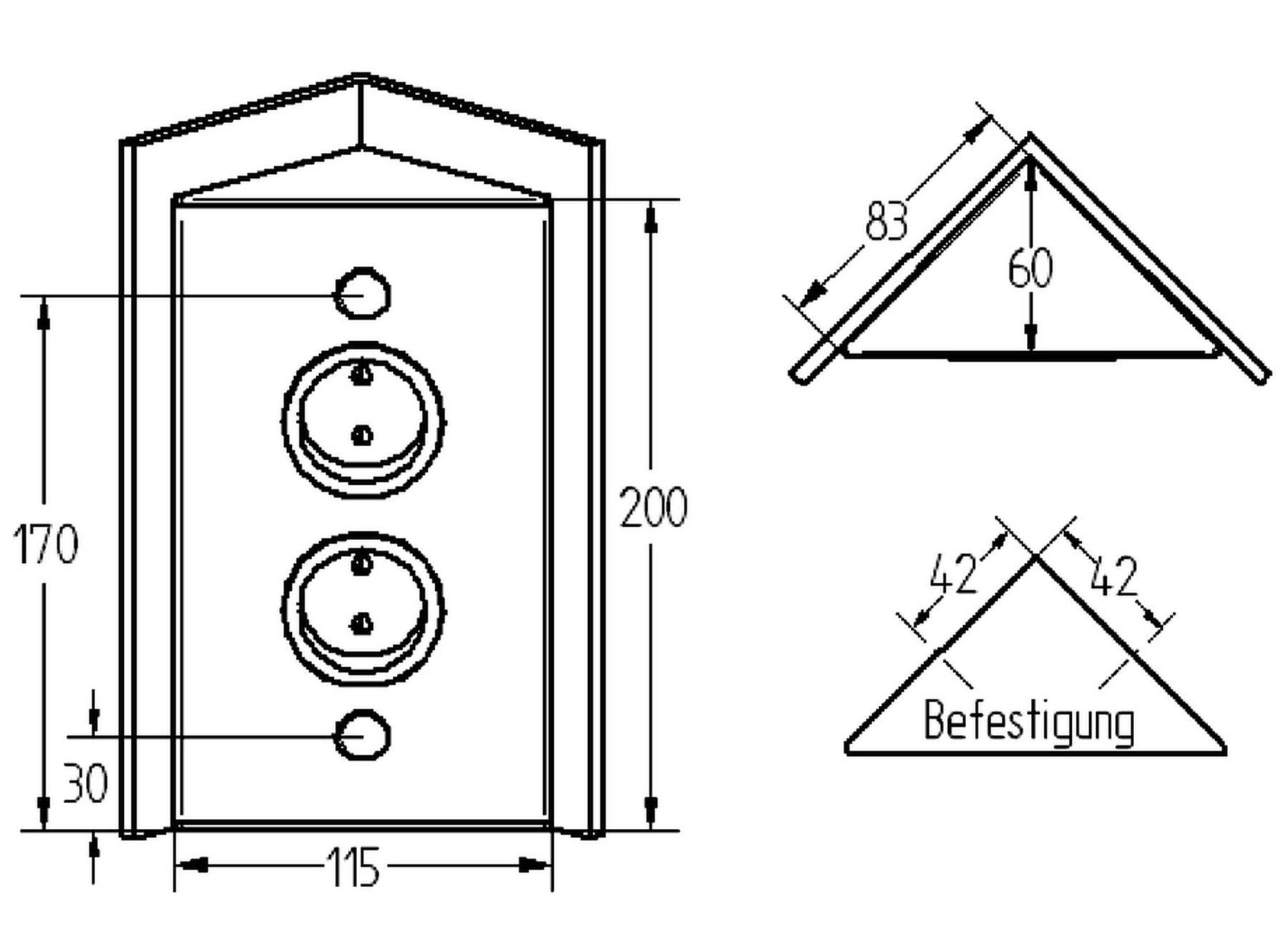 Thebo Küchensteckdose Riva 2-fach Ecksteckdose Steckdosenleiste Küche Büro Mehrfachsteckdose 2-fach (Kabellänge 2.00 m)