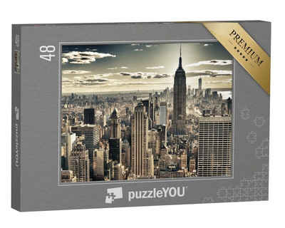 puzzleYOU Puzzle HDR-Aufnahme von New York, 48 Puzzleteile, puzzleYOU-Kollektionen Städte, Amerika, New York, Schwierig, 500 Teile