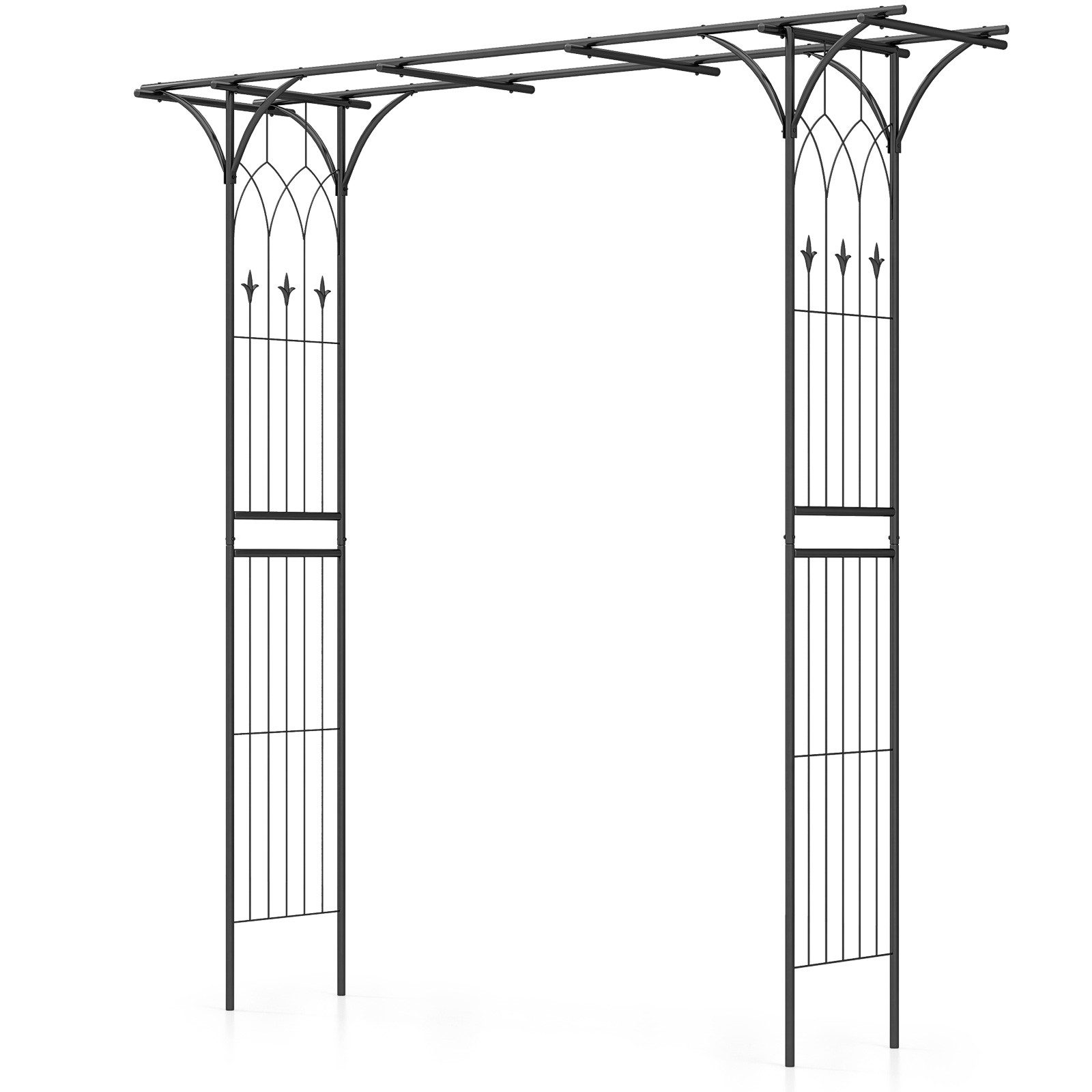 Carotex Rankgitter Mit Flacher Oberseite – 360x274,9x50 Cm, Aus Verzinktem Stahl Mit Kunststoffbeschichtung – Für Kletterpflanzen Im Garten