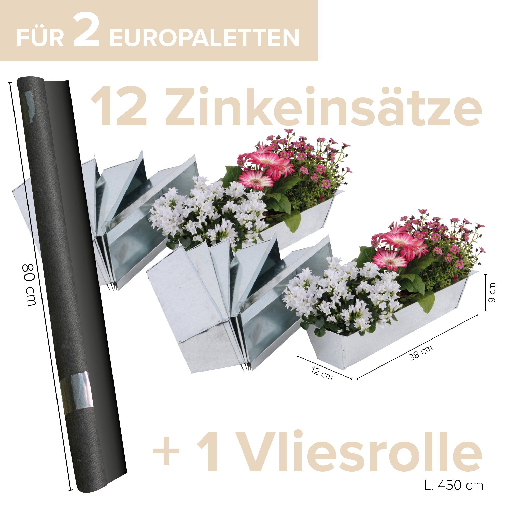 UNUS GARDEN Blumenkasten »Blumenkasten für Paletten mit Vliesstoff« online  kaufen | OTTO