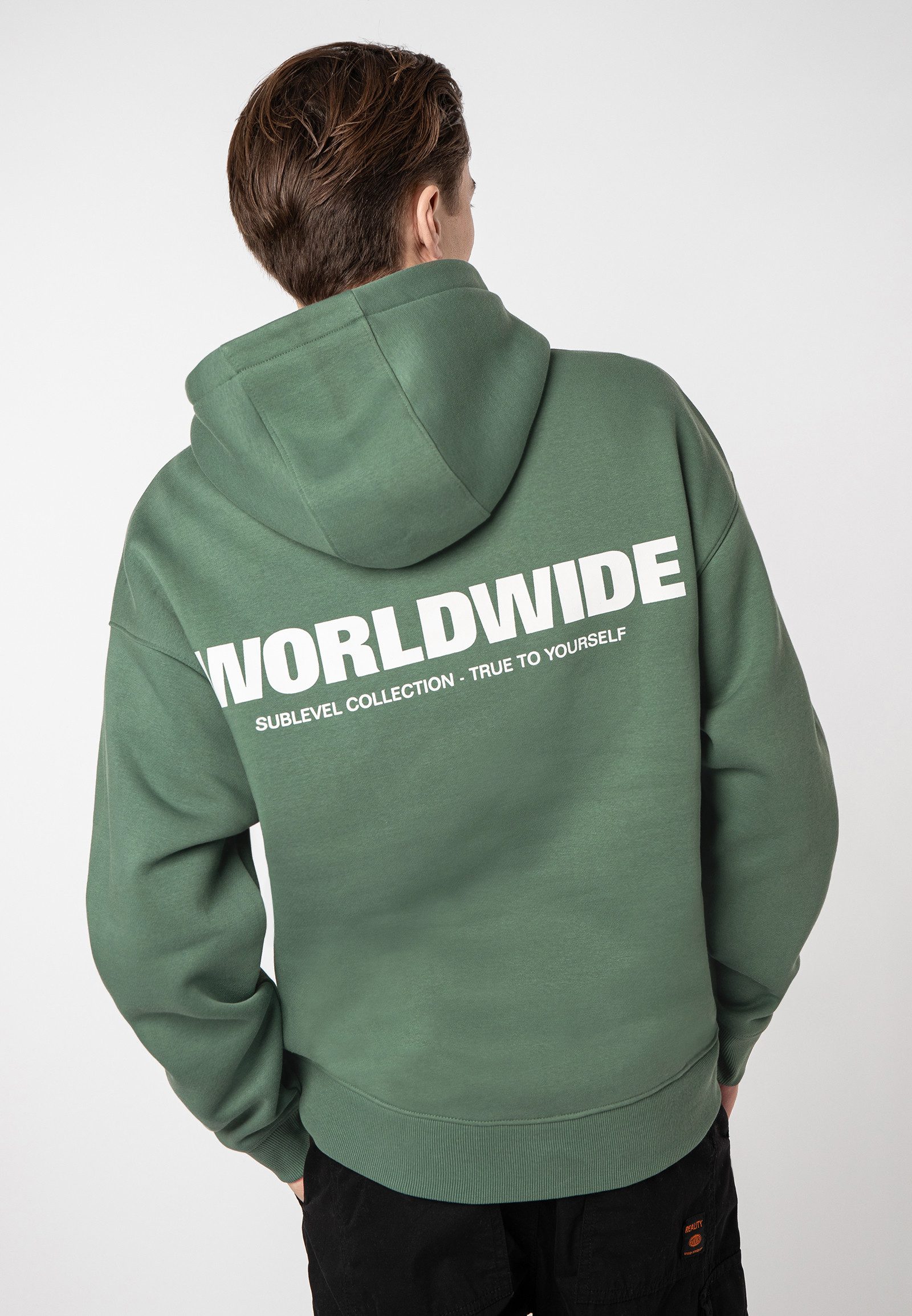 SUBLEVEL Hoodie WORLDWIDE Sweathoodie Sweater, Kapuzensweatshirt günstig online kaufen