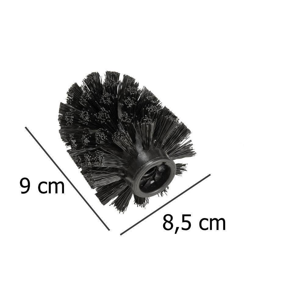 WENKO WC-Reinigungsbürste WENKO Ersatzbürste WC-Garnitur Ø 8,5 cm, Badezimmer in allen Wohnstilen, (WC-Bürste + Halter)