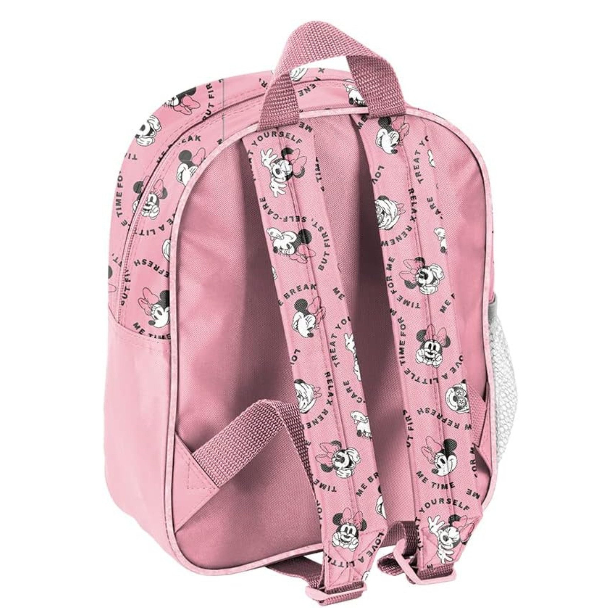 GOLDKIDS Schulranzen Minnie Mouse Disney Rucksack Kinder (Schultasche Kindergarten mit Aufdruck, 1-tlg., Kinderrucksack für Mädchen Kinder), Geschenk inkl. leuchtende Anhänger