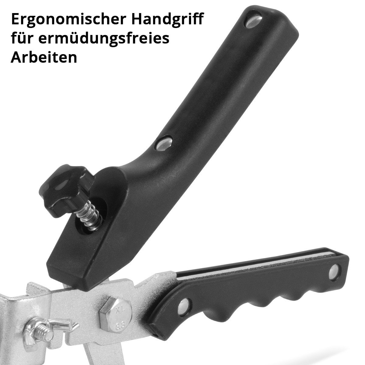 STAHLWERK manueller Fliesenschneider Fliesen Nivellier Set 301 Teile Set aus Zuglaschen, Keile, Zange, Set, 4-tlg., Vollausstattung, schnelle und unkomplizierte Verlegung.