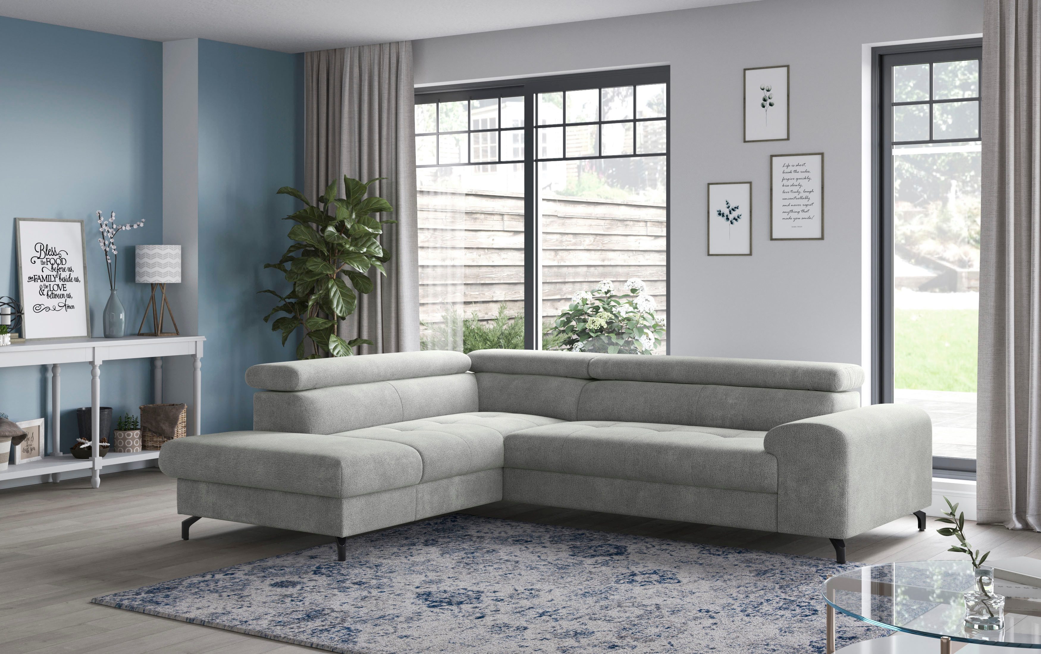 COTTA Ecksofa Aura L-Form, mit Schlaffunktion, günstig online kaufen