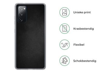 MuchoWow Handyhülle Beton - Schwarz - Wand - Schatten, Phone Case, Handyhülle Samsung Galaxy S20 FE, Silikon, Schutzhülle