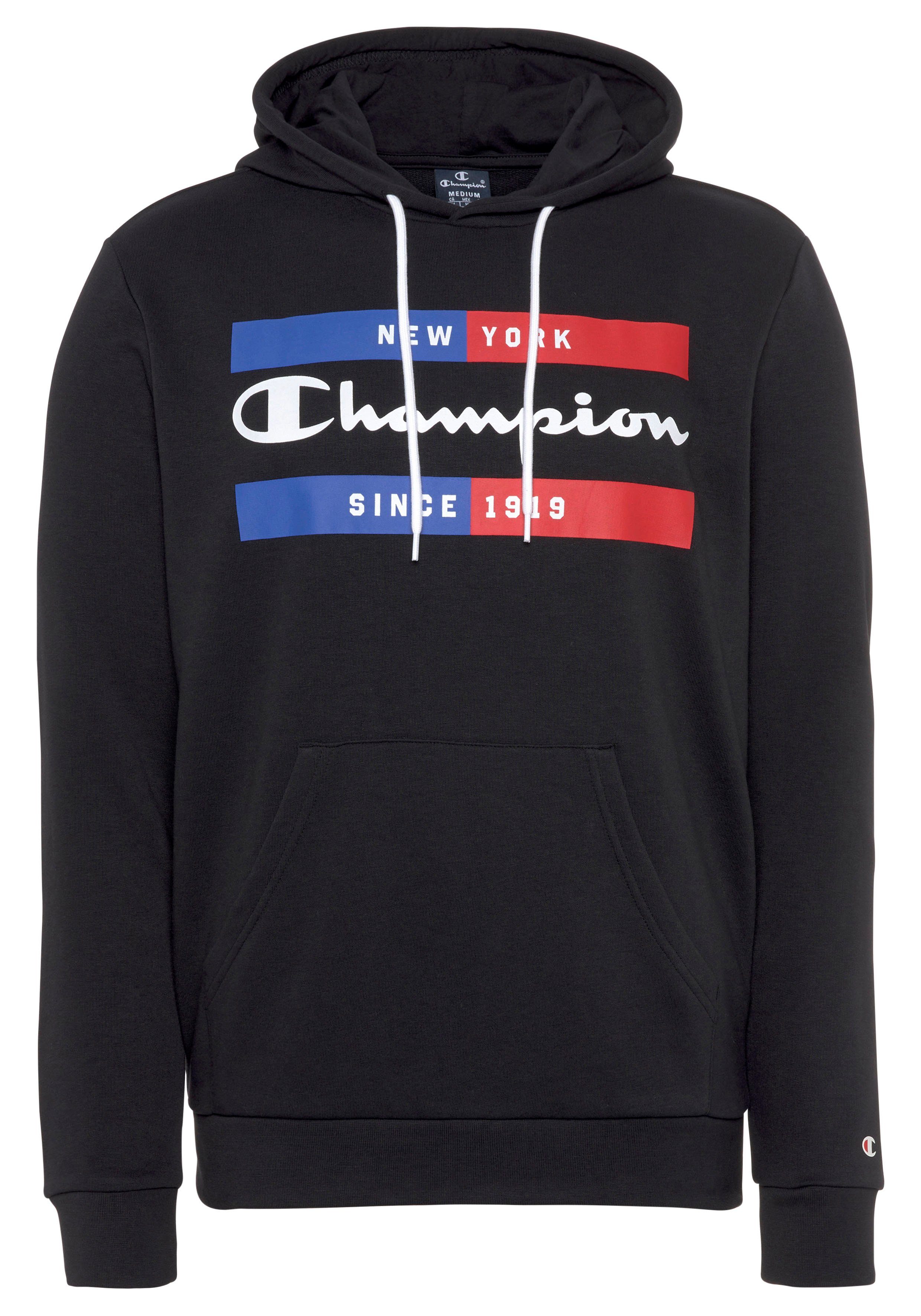 Sweatshirt Kapuzensweatshirt schwarz Hooded Champion