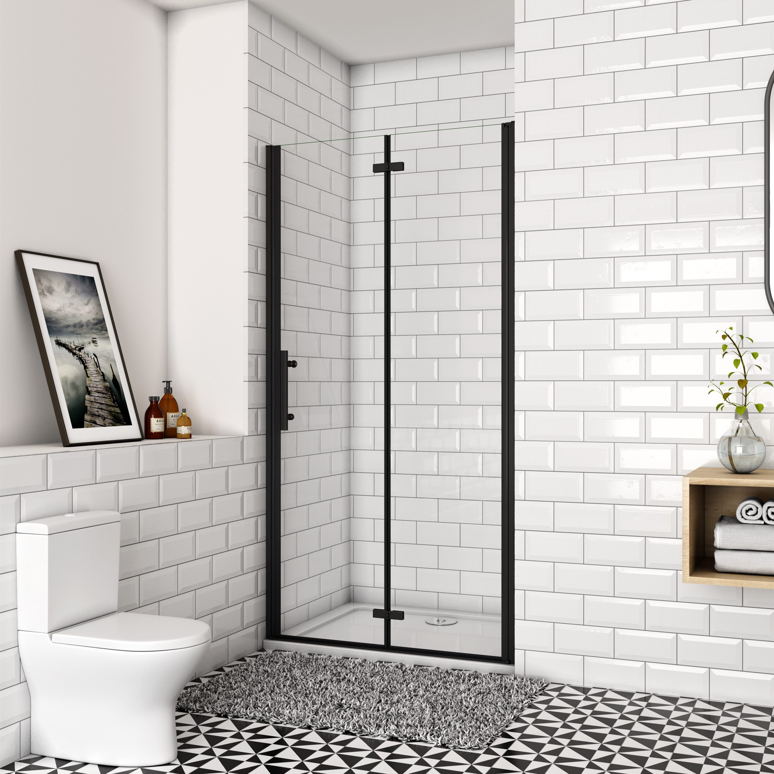 duschspa Dusch-Falttür 195cm Nano Glas Nischentür günstig online kaufen