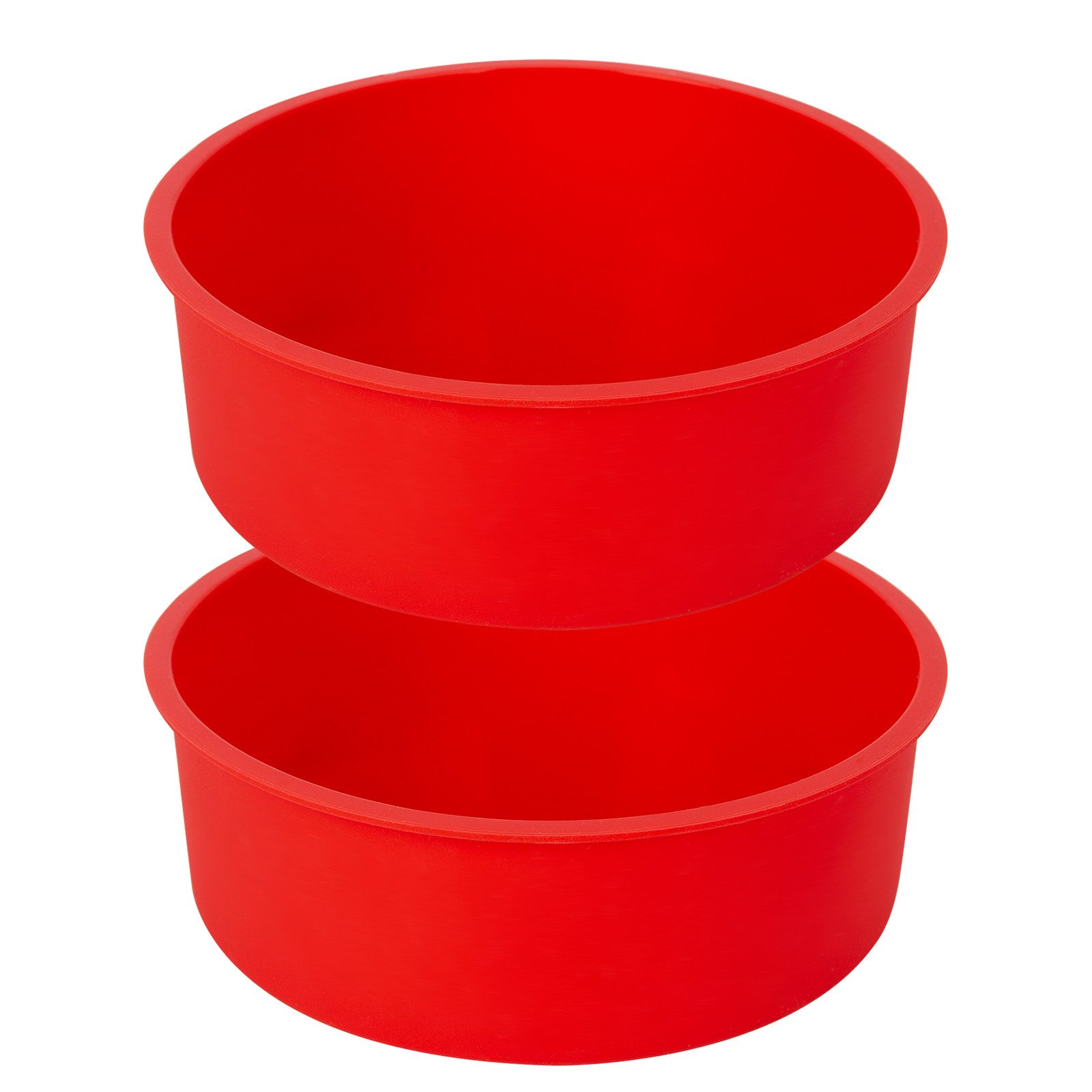 GarveeMore Backblech 2pcs / set 6-Zoll Runde Silikon Cake Shaper Form Backblech