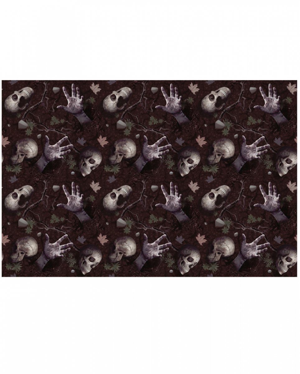 Horror-Shop Dekoobjekt Düstere Halloween Friedhof Tischdecke günstig online kaufen