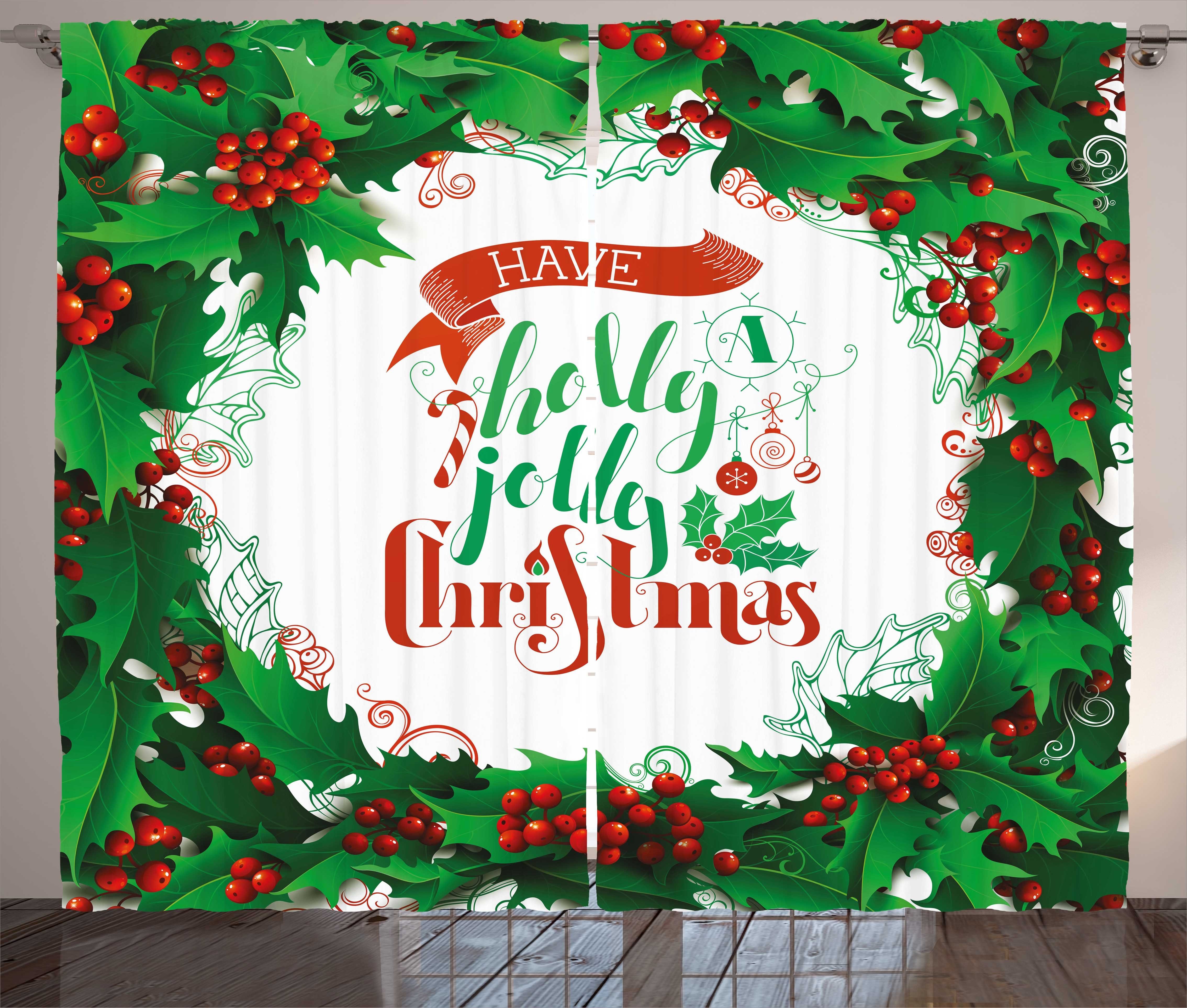 Weihnachten und Gardine Beeren Kräuselband Haken, Vorhang mit Abakuhaus, Schlafzimmer Schlaufen Rahmenwörter