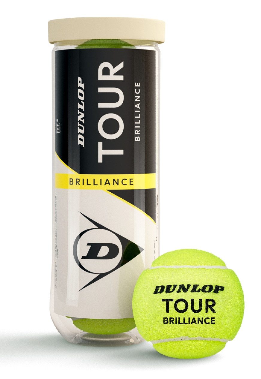 Dunlop Tennisball Tour Brilliance Dose 3er