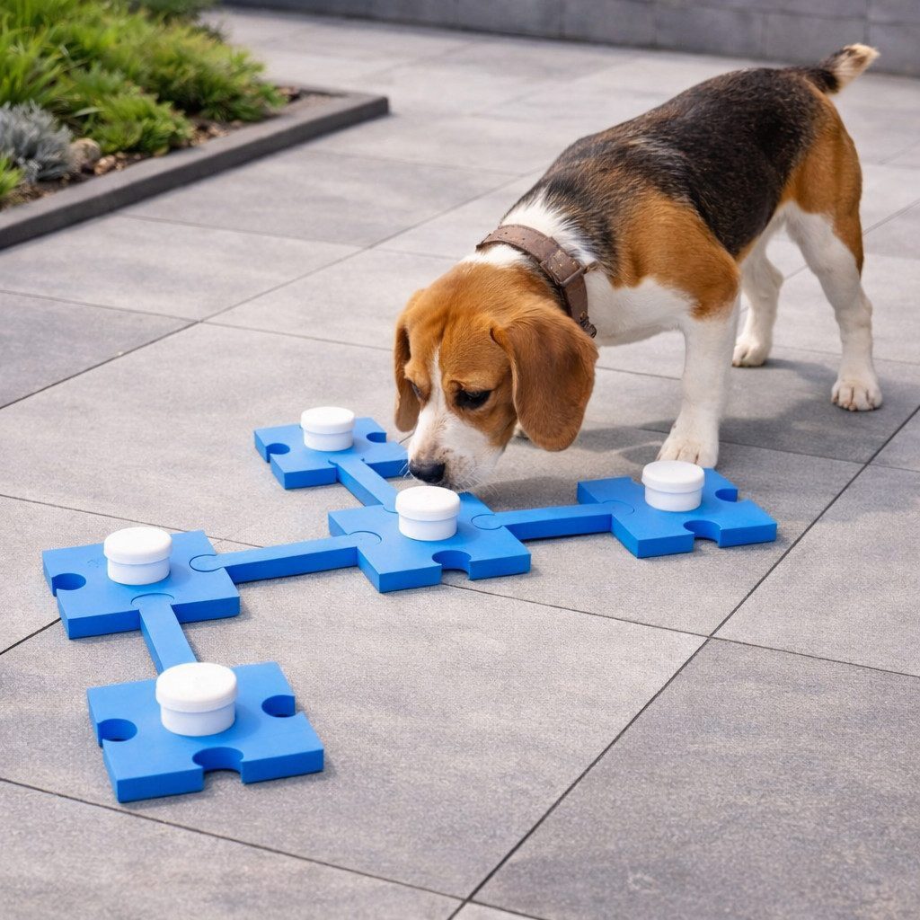 VABIONO Schnüffelteppich Schnüffelspiel Hund Intelligenzspielzeug Set mit Clicker, Spiel & Spaß für deinen Hund - kostenloser Versand